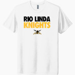 RIO LINDA HIGH SCHOOL KNIGHTS <span class="pdp-name-mascot">RIO LINDA KNIGHTS</span> Next Level Unisex Tri-Blend T-Shirt Front Thumbnail