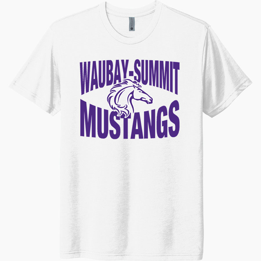 Waubay-Summit Mustangs Next Level Unisex Tri-Blend T-Shirt