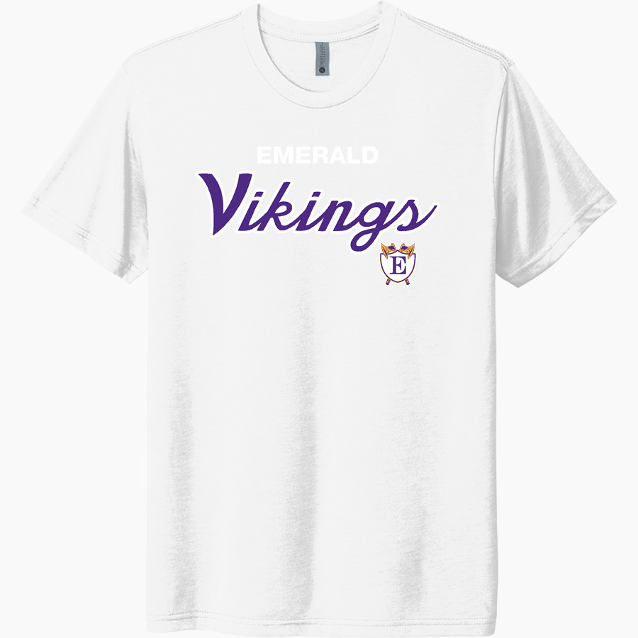 Emerald High School Vikings Next Level Unisex Tri-Blend T-Shirt
