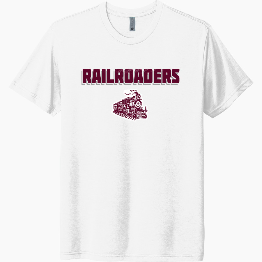 Whitehall Railroaders <span class="pdp-name-mascot">Whitehall Railroaders</span> Next Level Unisex Tri-Blend T-Shirt