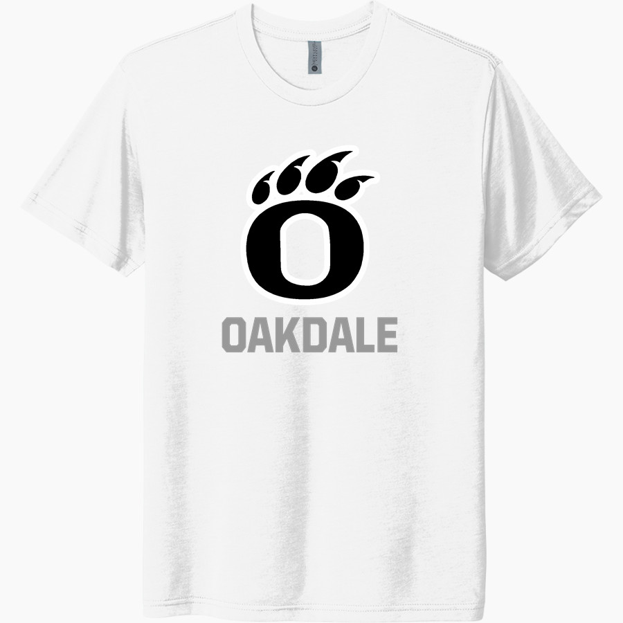 OAKDALE HIGH SCHOOL BEARS Next Level Unisex Tri-Blend T-Shirt