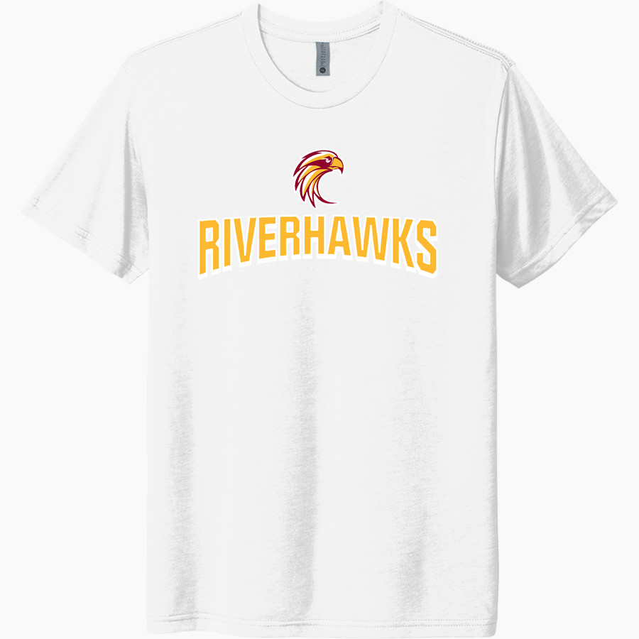 THE DALLES HIGH SCHOOL RIVERHAWKS Next Level Unisex Tri-Blend T-Shirt