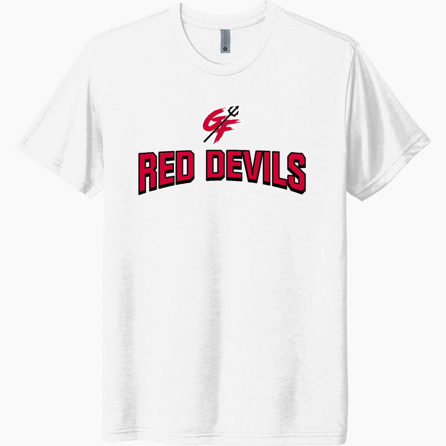 GREAT FALLS HIGH SCHOOL RED DEVILS Next Level Unisex Tri-Blend T-Shirt