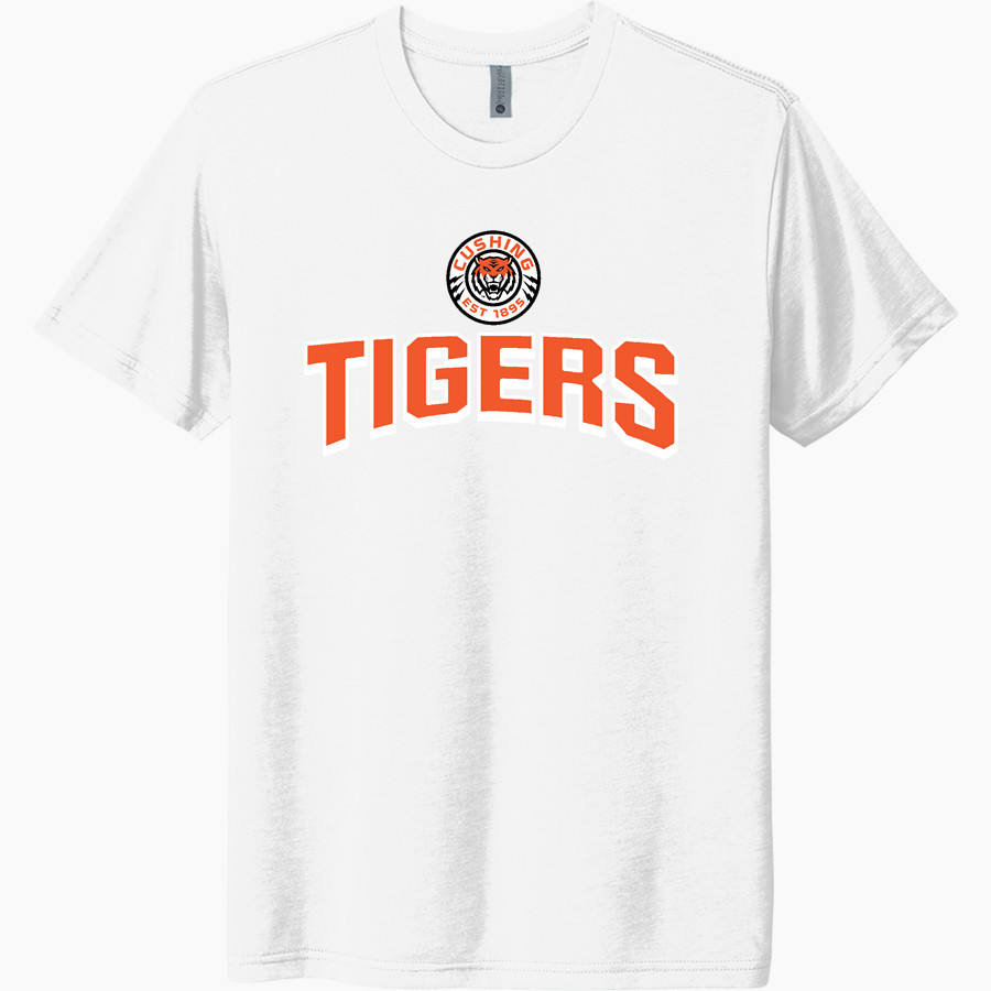 CUSHING HIGH SCHOOL TIGERS Next Level Unisex Tri-Blend T-Shirt