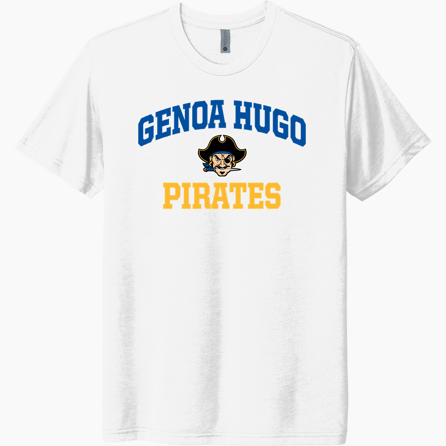 GENOA HUGO HIGH SCHOOL PIRATES Next Level Unisex Tri-Blend T-Shirt