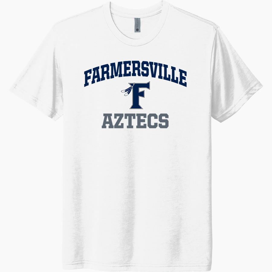 FARMERSVILLE HIGH SCHOOL AZTECS <span class="pdp-name-mascot">FARMERSVILLE AZTECS</span> Next Level Unisex Tri-Blend T-Shirt