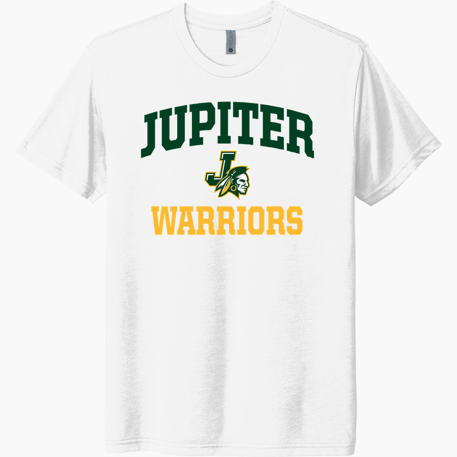 JUPITER HIGH SCHOOL WARRIORS <span class="pdp-name-mascot">JUPITER WARRIORS</span> Next Level Unisex Tri-Blend T-Shirt
