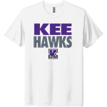 Kee Hawks <span class="pdp-name-mascot">Kee Hawks</span> Next Level Unisex Tri-Blend T-Shirt Front Thumbnail