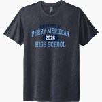 Perry Meridian Falcons Next Level Unisex Tri-Blend T-Shirt Front Thumbnail