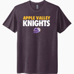 Apple Valley Knights Next Level Unisex Tri-Blend T-Shirt Front Thumbnail