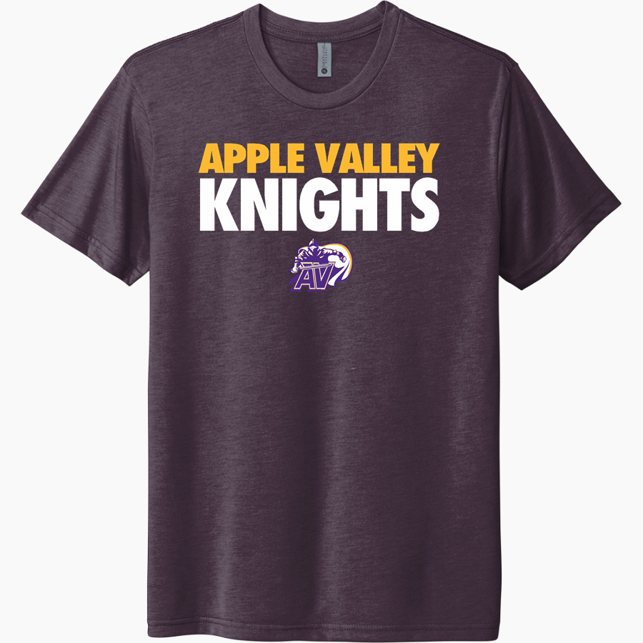 Apple Valley Knights Next Level Unisex Tri-Blend T-Shirt