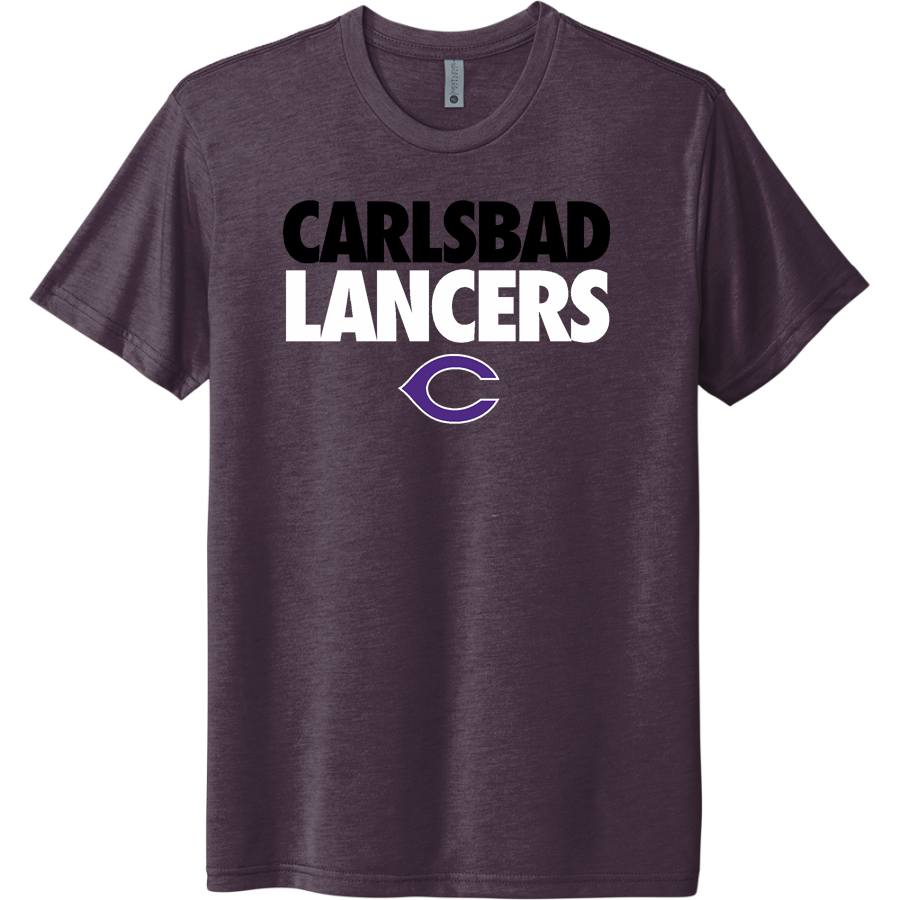 Carlsbad Lancers <span class="pdp-name-mascot">Carlsbad Lancers</span> Next Level Apparel Unisex Tri-Blend T-Shirt