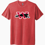 WILMOT UNION HIGH SCHOOL PANTHERS <span class="pdp-name-mascot">WILMOT PANTHERS</span> Next Level Unisex Tri-Blend T-Shirt Front Thumbnail