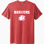 Minot State Beavers <span class="pdp-name-mascot">Minot State Beavers</span> Next Level Unisex Tri-Blend T-Shirt Front Thumbnail