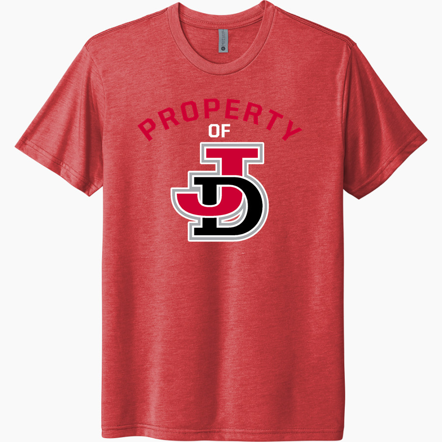 Jamesville DeWitt Red Rams <span class="pdp-name-mascot">Jamesville DeWitt Red Rams or JD Red Rams</span> Next Level Unisex Tri-Blend T-Shirt