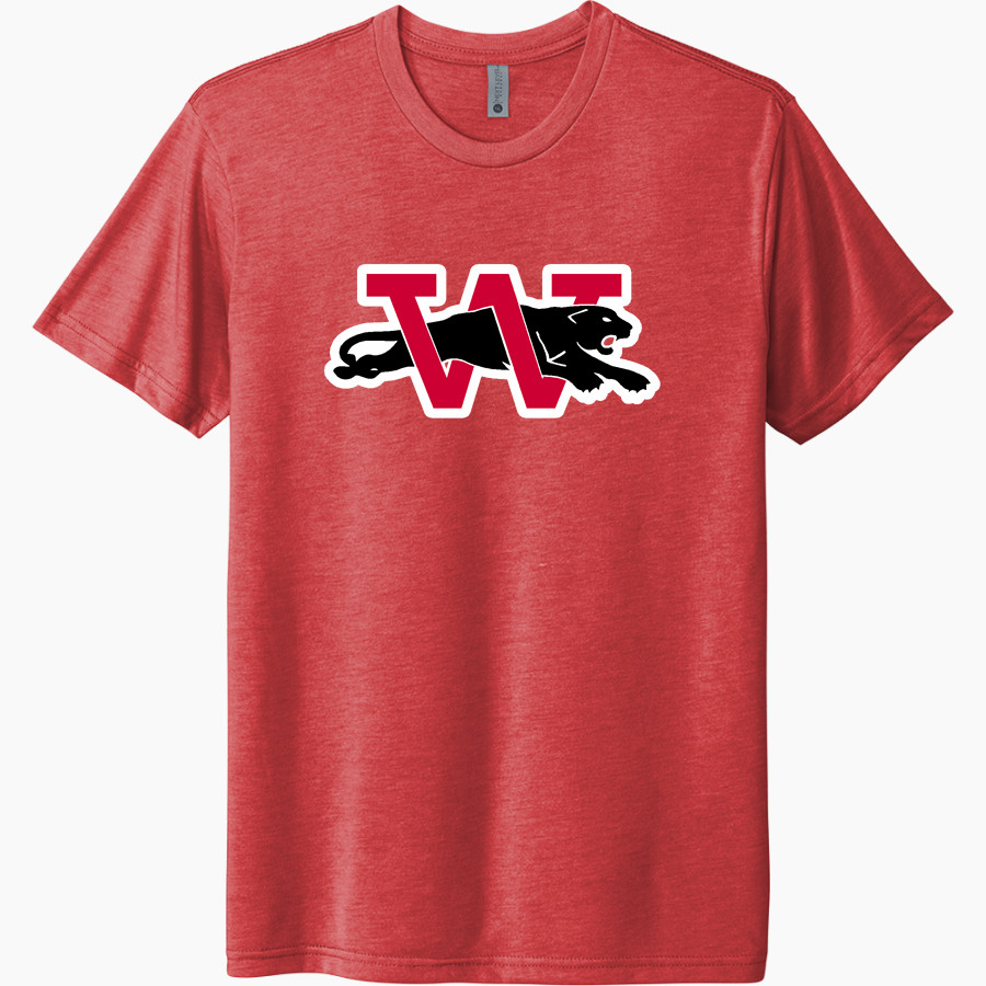 WILMOT UNION HIGH SCHOOL PANTHERS <span class="pdp-name-mascot">WILMOT PANTHERS</span> Next Level Unisex Tri-Blend T-Shirt
