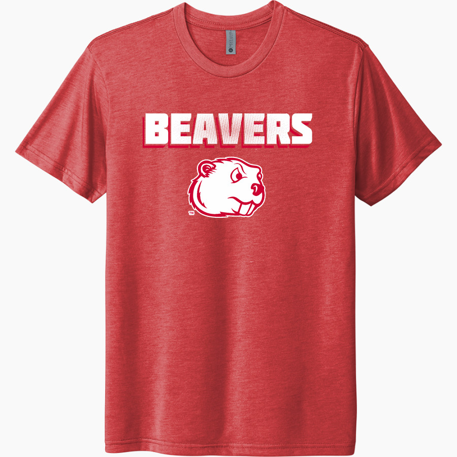 Minot State Beavers <span class="pdp-name-mascot">Minot State Beavers</span> Next Level Unisex Tri-Blend T-Shirt