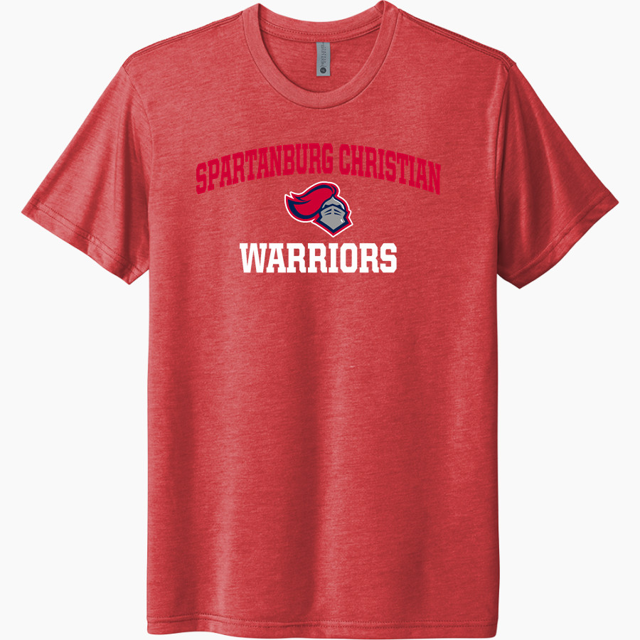 SPARTANBURG CHRISTIAN ACADEMY WARRIORS <span class="pdp-name-mascot">SPARTANBURG WARRIORS</span> Next Level Unisex Tri-Blend T-Shirt