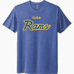 CUBA HIGH SCHOOL RAMS <span class="pdp-name-mascot">CUBA RAMS</span> Next Level Unisex Tri-Blend T-Shirt Front Thumbnail
