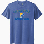 PENNSVILLE MEMORIAL HIGH SCHOOL EAGLES <span class="pdp-name-mascot">PENNSVILLE MEMORIAL EAGLES</span> Next Level Unisex Tri-Blend T-Shirt Front Thumbnail