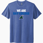 Bay College Norse Next Level Unisex Tri-Blend T-Shirt Front Thumbnail