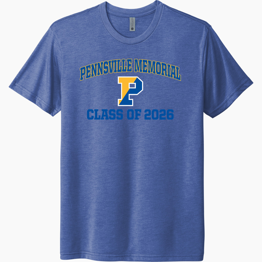 PENNSVILLE MEMORIAL HIGH SCHOOL EAGLES <span class="pdp-name-mascot">PENNSVILLE MEMORIAL EAGLES</span> Next Level Unisex Tri-Blend T-Shirt