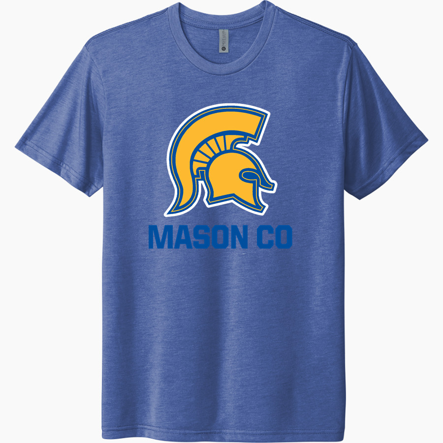 MASON CO CENTRAL HIGH SCHOOL SPARTANS Next Level Unisex Tri-Blend T-Shirt