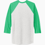 WEST MONONA HIGH SCHOOL SPARTANS <span class="pdp-name-mascot">WEST MONONA SPARTANS</span> Next Level Unisex Tri-Blend 3/4-Sleeve Raglan T-Shirt Back Thumbnail