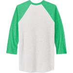 MC KENZIE HIGH SCHOOL EAGLES <span class="pdp-name-mascot">MC KENZIE EAGLES</span> Next Level Apparel Unisex Tri-Blend 3/4-Sleeve Raglan T-Shirt Back Thumbnail