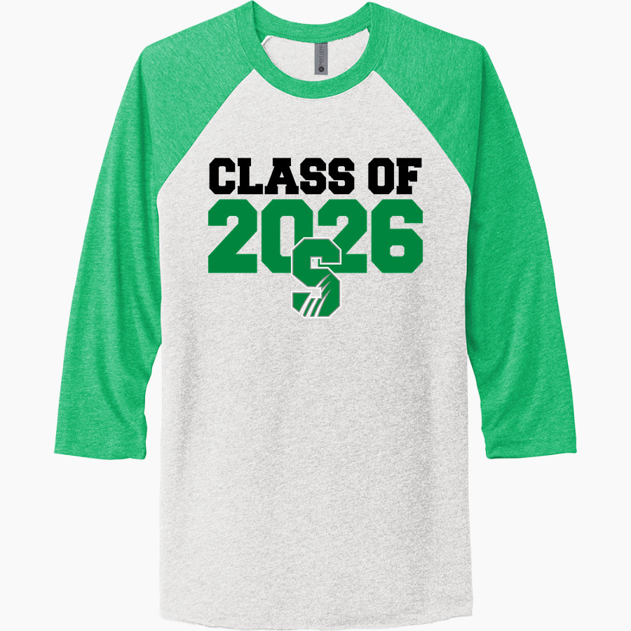 Salem University Tigers <span class="pdp-name-mascot">TIGERS</span> Next Level Unisex Tri-Blend 3/4-Sleeve Raglan T-Shirt