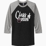 Paideia High Bears <span class="pdp-name-mascot">Paideia High School Bears</span> Next Level Unisex Tri-Blend 3/4-Sleeve Raglan T-Shirt Front Thumbnail