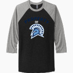 OLYMPIA HIGH SCHOOL SPARTANS <span class="pdp-name-mascot">OLYMPIA SPARTANS</span> Next Level Unisex Tri-Blend 3/4-Sleeve Raglan T-Shirt Front Thumbnail