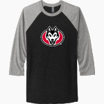 St. Cloud State University The Official Online Store Next Level Unisex Tri-Blend 3/4-Sleeve Raglan T-Shirt Front Thumbnail