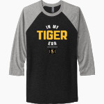 MITCHELL HIGH SCHOOL TIGERS <span class="pdp-name-mascot">MITCHELL TIGERS</span> Next Level Unisex Tri-Blend 3/4-Sleeve Raglan T-Shirt Front Thumbnail
