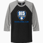 915 Volleyball Club 915 Volleyball Club <span class="pdp-name-mascot">915 Volleyball Club</span> Next Level Unisex Tri-Blend 3/4-Sleeve Raglan T-Shirt Front Thumbnail