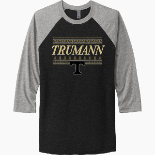 Next Level Unisex Tri-Blend 3/4-Sleeve Raglan T-Shirt