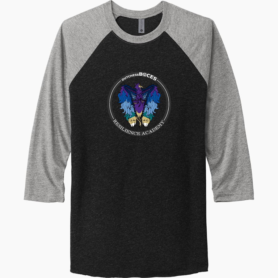 Dutchess BOCES <span class="pdp-name-mascot">Dutchess County BOCES</span> Next Level Unisex Tri-Blend 3/4-Sleeve Raglan T-Shirt