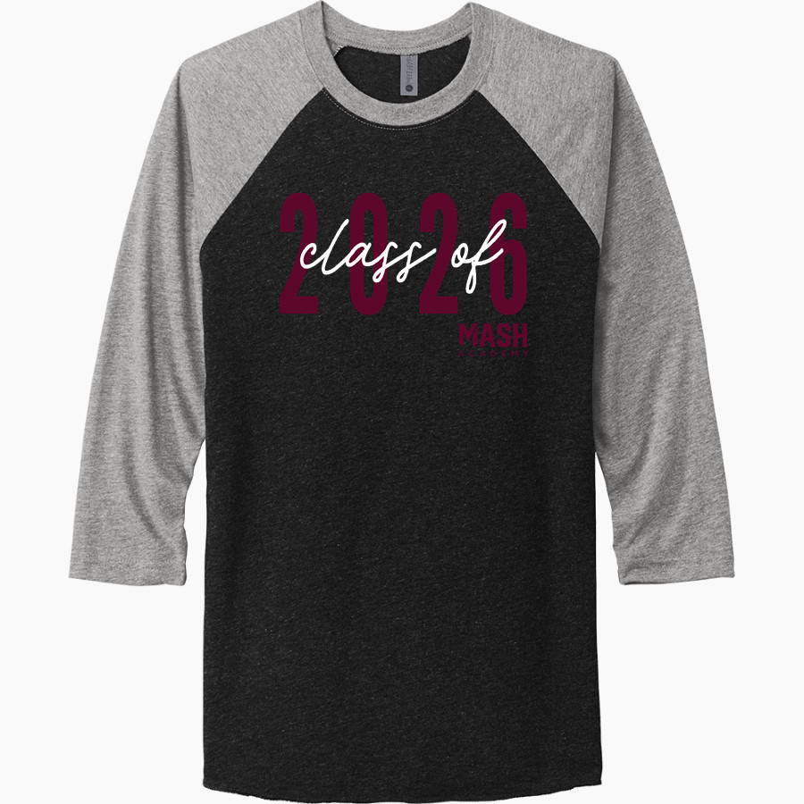 Mash Athletics <span class="pdp-name-mascot">Minnesota Mash Baseball Club</span> Next Level Unisex Tri-Blend 3/4-Sleeve Raglan T-Shirt
