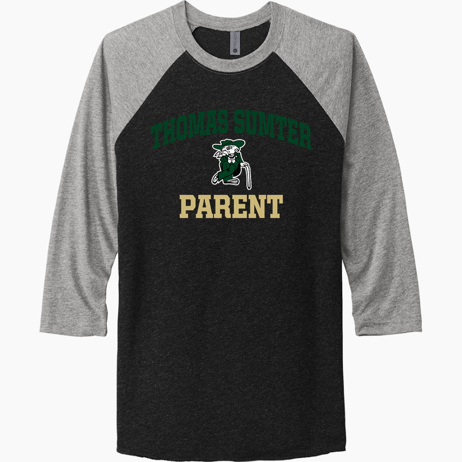 Next Level Unisex Tri-Blend 3/4-Sleeve Raglan T-Shirt - Thomas Sumter ...