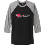 Saturn Title LLC Saturn Title <span class="pdp-name-mascot">Saturn Title LLC</span> Next Level Apparel Unisex Tri-Blend 3/4-Sleeve Raglan T-Shirt Front Thumbnail