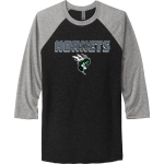 FRAZEE HIGH SCHOOL HORNETS <span class="pdp-name-mascot">FRAZEE HORNETS</span> Next Level Unisex Tri-Blend 3/4-Sleeve Raglan T-Shirt Front Thumbnail