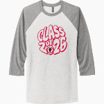 Chaffee Red Devils <span class="pdp-name-mascot">Chaffee Schools Red Devils</span> Next Level Unisex Tri-Blend 3/4-Sleeve Raglan T-Shirt Front Thumbnail