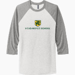 Head-Royce Jayhawks Next Level Unisex Tri-Blend 3/4-Sleeve Raglan T-Shirt Front Thumbnail