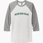 Pacific Union College Pioneers <span class="pdp-name-mascot">Pacific Union College Pioneers</span> Next Level Unisex Tri-Blend 3/4-Sleeve Raglan T-Shirt Front Thumbnail