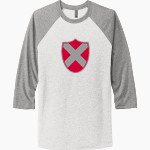 ST. ANDREW'S SCHOOL SAINTS Next Level Unisex Tri-Blend 3/4-Sleeve Raglan T-Shirt Front Thumbnail