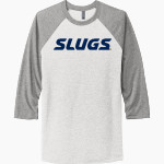 UC Santa Cruz Banana Slugs Next Level Unisex Tri-Blend 3/4-Sleeve Raglan T-Shirt Front Thumbnail