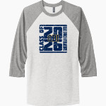 Olive Branch Intermediate Quistors <span class="pdp-name-mascot">Olive Branch Intermediate Quistors</span> Next Level Unisex Tri-Blend 3/4-Sleeve Raglan T-Shirt Front Thumbnail