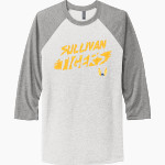 Sullivan Tigers <span class="pdp-name-mascot">Sullivan Tigers</span> Next Level Unisex Tri-Blend 3/4-Sleeve Raglan T-Shirt Front Thumbnail