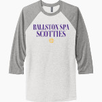 Ballston Spa Scotties The Official Online Store Next Level Unisex Tri-Blend 3/4-Sleeve Raglan T-Shirt Front Thumbnail