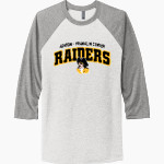 ASHTON-FRANKLIN CENTER H S RAIDERS <span class="pdp-name-mascot">ASHTON - FRANKLIN RAIDERS</span> Next Level Unisex Tri-Blend 3/4-Sleeve Raglan T-Shirt Front Thumbnail